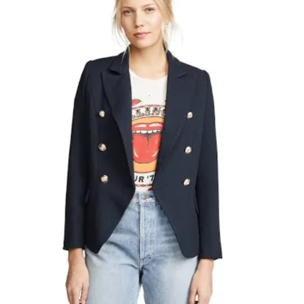 Lioness Navy Blazer with Gold Buttons XS